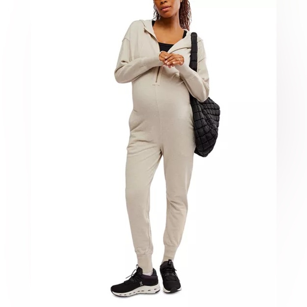 FP Movement X Hatch Maternity Warm Up Jumpsuit Heather grey - Picture 2 of 11